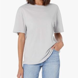 The Drop Women's Lydia Short-Sleeve Loose Drop-Shoulder Jersey T-Shirt